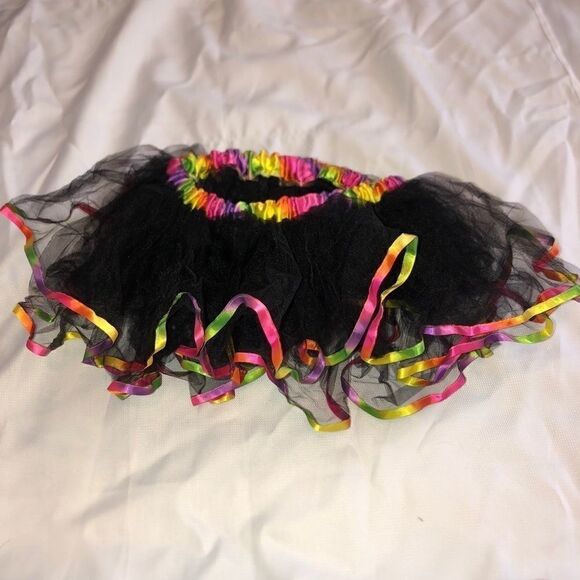 Raver Festival Skirt Multicolor One Size Tutu - Picture 2 of 2
